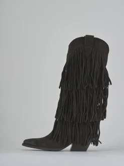 Online Stivali tacco 6cm camoscio testa Donna Stivali Tacco Alto