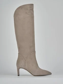 Discount Stivali tacco 7cm camoscio Donna Stivali Tacco Alto