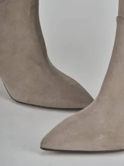 Discount Stivali tacco 7cm camoscio Donna Stivali Tacco Alto