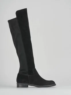 Online Stivali tacco 2cm camoscio Donna Stivali Tacco Basso