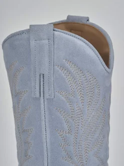 New Stivali tacco 7cm camoscio Donna Stivali Tacco Alto