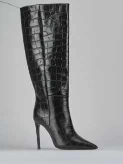 Clearance Stivali tacco 10cm cocco Donna Stivali Tacco Alto