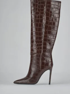 Hot Stivali tacco 10cm cocco testa Donna Stivali Tacco Alto