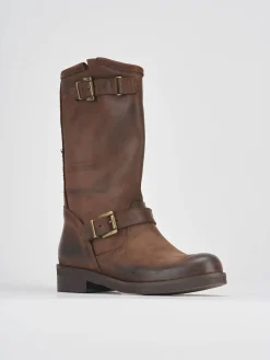 Discount Stivali tacco 3cm nabuk Donna Stivali Tacco Basso