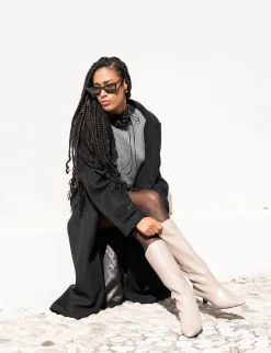 Online Stivali tacco 5cm pelle Donna Stivali Tacco Alto