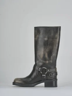 Online Stivali tacco 4cm pelle Donna Stivali Tacco Basso