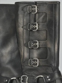 Online Stivali tacco 4cm pelle Donna Stivali Tacco Basso