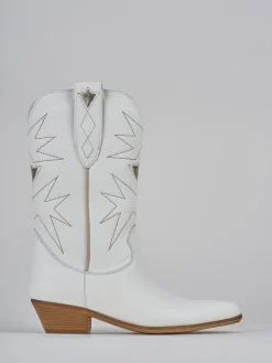 Clearance Stivali tacco 4cm pelle Donna Stivali Tacco Basso