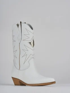 Clearance Stivali tacco 4cm pelle Donna Stivali Tacco Basso