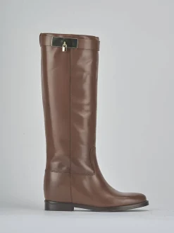 Hot Stivali tacco 2cm pelle Donna Stivali Tacco Basso