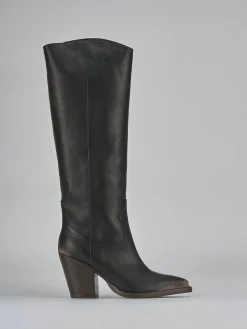 Online Stivali tacco 9cm pelle Donna Stivali Tacco Alto