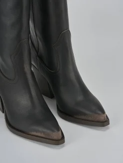 Online Stivali tacco 9cm pelle Donna Stivali Tacco Alto