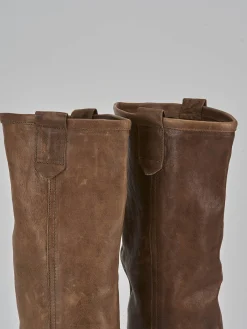 Best Stivali tacco 1cm pelle Donna Stivali Tacco Basso