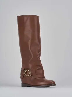 Discount Stivali tacco 2cm pelle Donna Stivali Tacco Basso