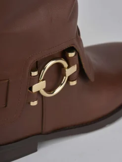 Discount Stivali tacco 2cm pelle Donna Stivali Tacco Basso