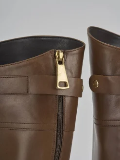 Discount Stivali tacco 2cm pelle Donna Stivali Tacco Basso