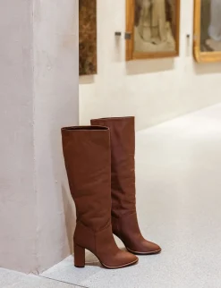 Hot Stivali tacco 9cm pelle Donna Stivali Tacco Alto