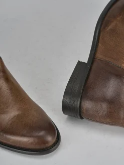 Stivali tacco 2cm pelle Donna Stivali Tacco Basso