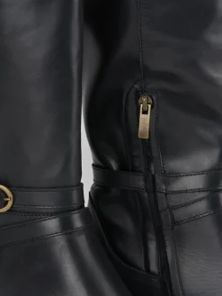 Discount Stivali tacco 2cm pelle Donna Stivali Tacco Basso