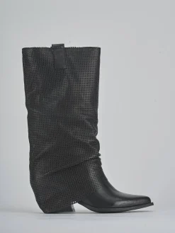 New Stivali tacco 7cm pelle Donna Stivali Tacco Alto