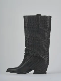 New Stivali tacco 7cm pelle Donna Stivali Tacco Alto