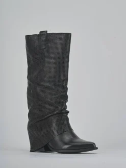 New Stivali tacco 7cm pelle Donna Stivali Tacco Alto