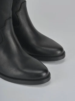 Clearance Stivali tacco 2cm pelle Donna Stivali Tacco Basso