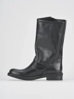 Clearance Stivali tacco 3cm pelle Donna Stivali Tacco Basso