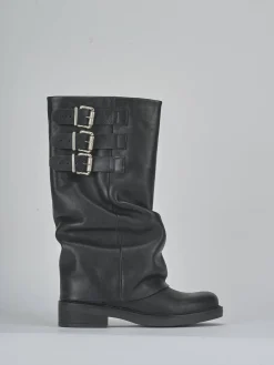 Best Stivali tacco 3cm pelle Donna Stivali Tacco Basso