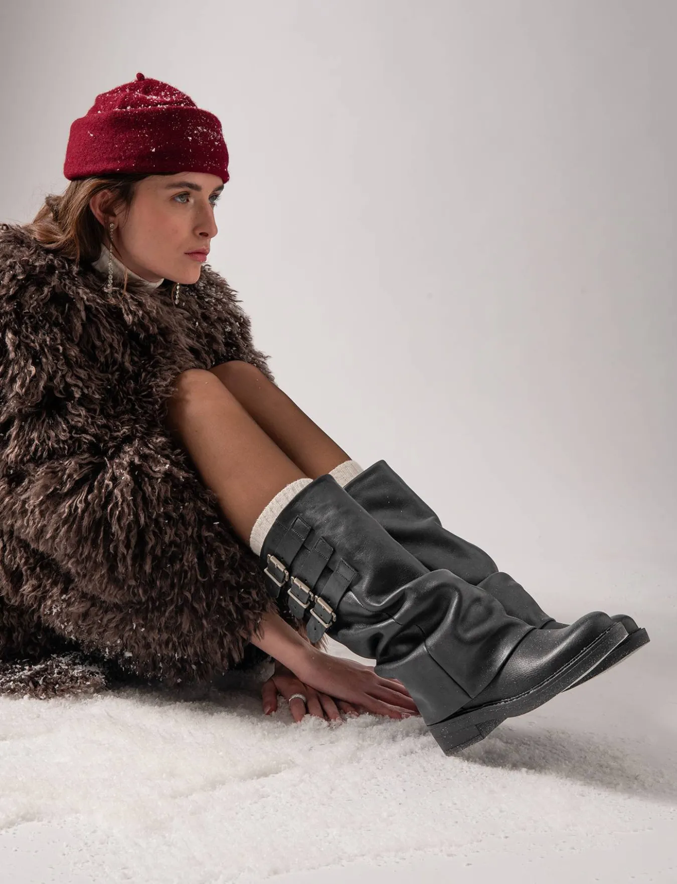 Best Stivali tacco 3cm pelle Donna Stivali Tacco Basso