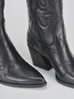 Clearance Stivali tacco 6cm pelle Donna Stivali Tacco Alto