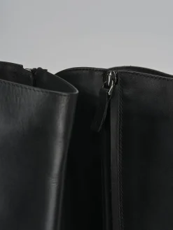 Outlet Stivali tacco 4cm pelle Donna Stivali Tacco Basso