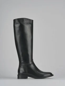 Discount Stivali tacco 3cm pelle Donna Stivali Tacco Basso