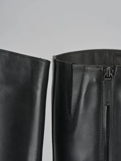 Discount Stivali tacco 3cm pelle Donna Stivali Tacco Basso