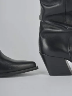 New Stivali tacco 6cm pelle Donna Stivali Tacco Alto