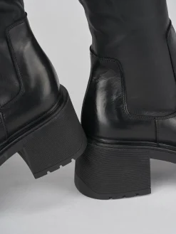 Outlet Stivali tacco 6cm pelle Donna Stivali Tacco Alto