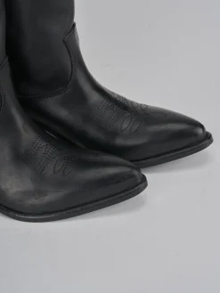 Stivali tacco 5cm pelle Donna Stivali Tacco Alto