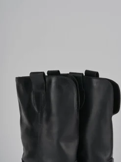 Stivali tacco 5cm pelle Donna Stivali Tacco Alto