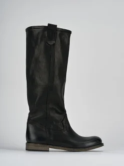 Clearance Stivali tacco 1cm pelle Donna Stivali Tacco Basso