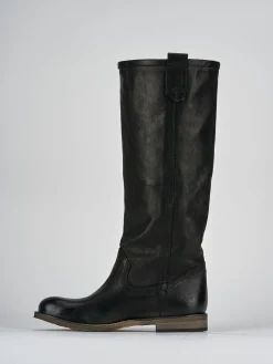 Clearance Stivali tacco 1cm pelle Donna Stivali Tacco Basso