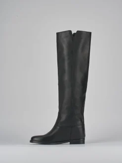 Sale Stivali tacco 2cm pelle Donna Stivali Tacco Basso