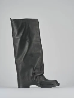 Clearance Stivali tacco 3cm pelle Donna Stivali Tacco Basso