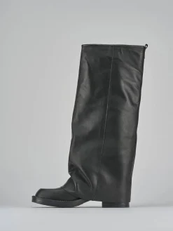 Clearance Stivali tacco 3cm pelle Donna Stivali Tacco Basso