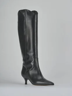 New Stivali tacco 5cm pelle Donna Stivali Tacco Alto