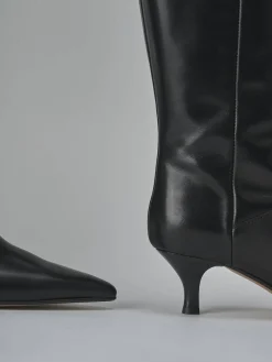 New Stivali tacco 5cm pelle Donna Stivali Tacco Alto