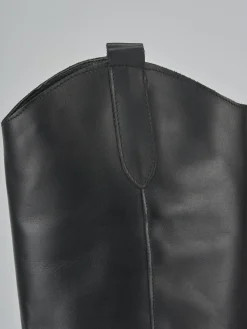 Sale Stivali tacco 7cm pelle Donna Stivali Tacco Alto