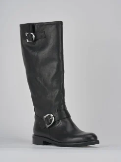 Online Stivali tacco 2cm pelle Donna Stivali Tacco Basso