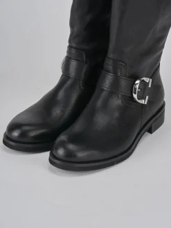 Online Stivali tacco 2cm pelle Donna Stivali Tacco Basso