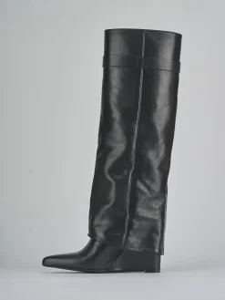 Stivali tacco 9cm pelle Donna Stivali Tacco Alto