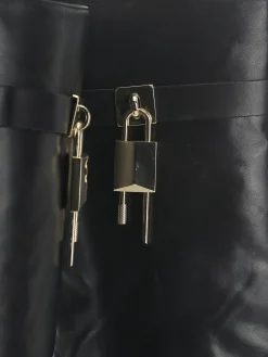 Stivali tacco 9cm pelle Donna Stivali Tacco Alto